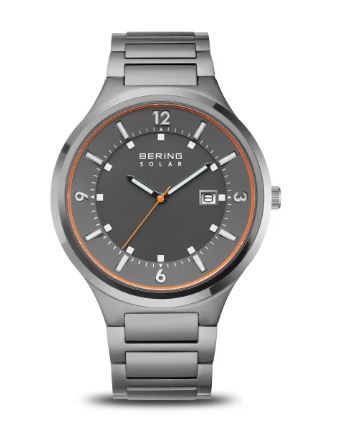 14442-777 Bering Grey Stainless Steel Solar Bracelet Watch