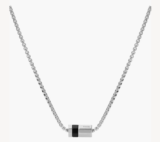 Fossil Gents Classics Stainless Steel Pendant Necklace JF03999998