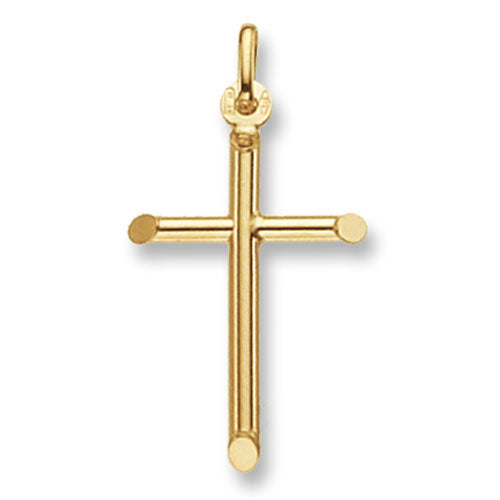 9ct Yellow Gold Plain Cross Pendant