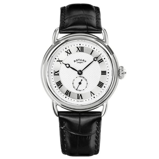 Rotary Heritage "Sherlock" Watch on Black Leather Strap