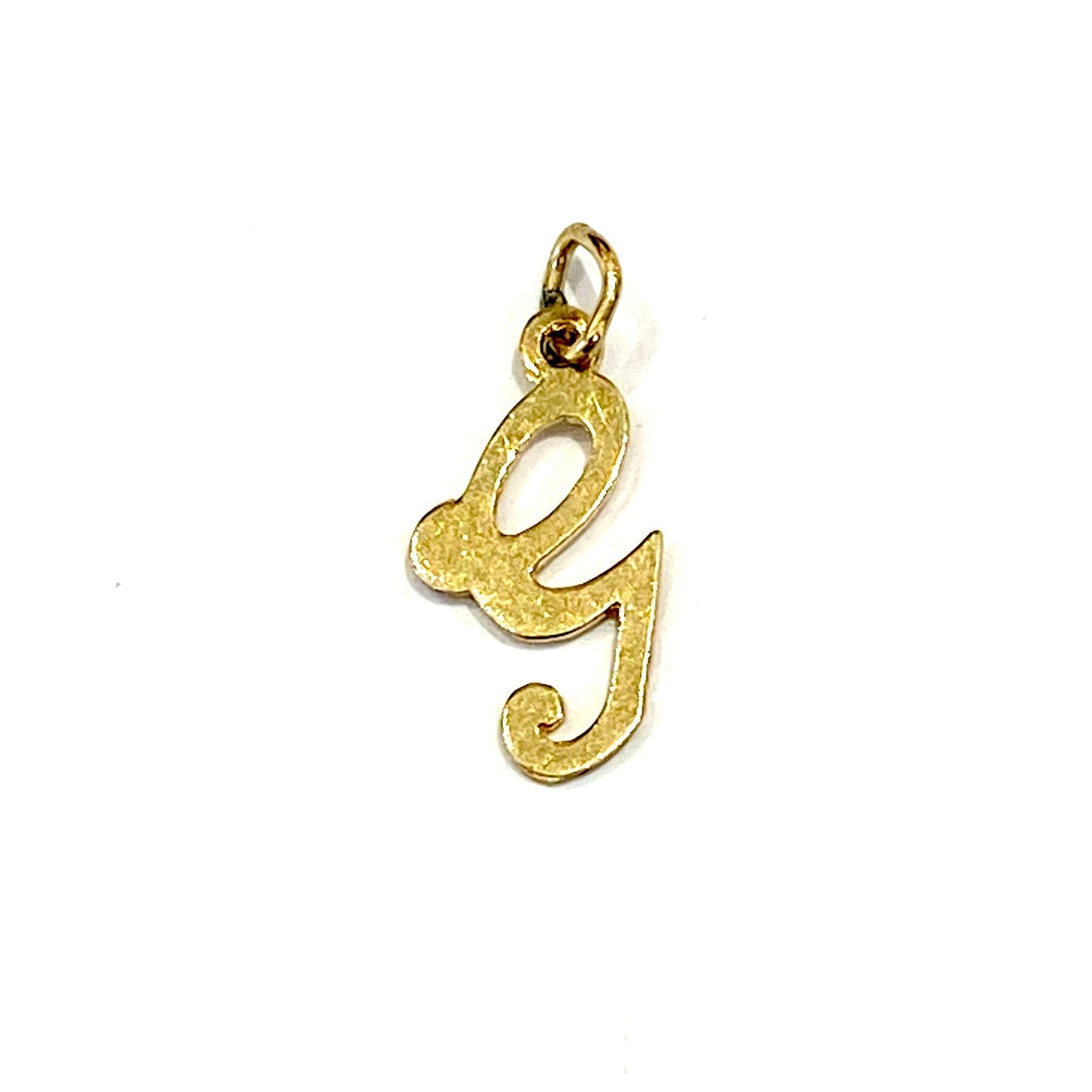 9ct Yellow Gold G Initial Charm Pre Loved