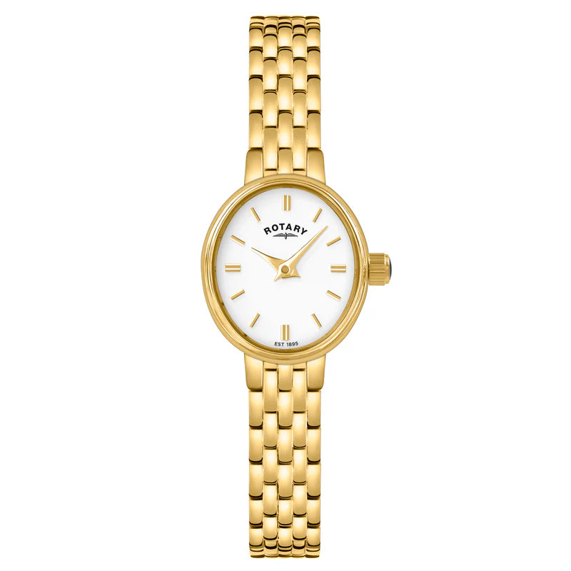 Rotary Cocktail Gold Plated Bracelet Watch