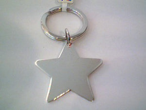 KK5 Silver Star Key Ring