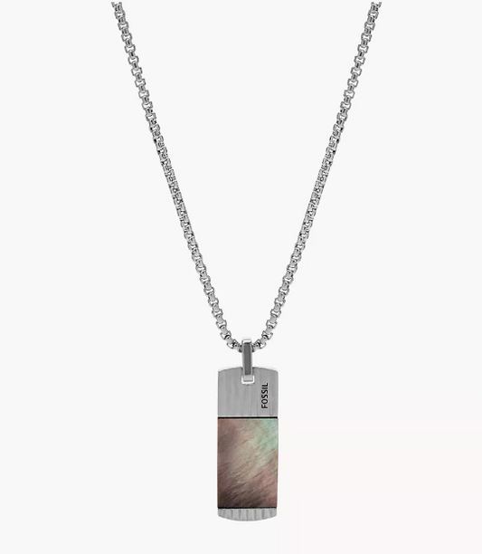 Fossil Vintage Heritage Mother-of-Pearl Pendant Necklace JF03986040