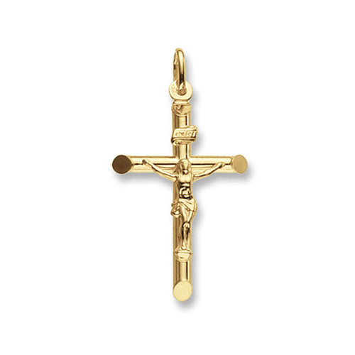 9ct Yellow Gold Crucifix Pendant