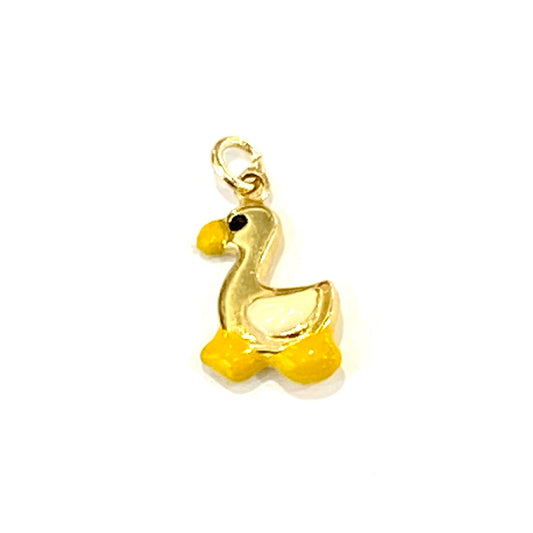 9ct Yellow Gold and Enamel Duck Charm Pre Loved