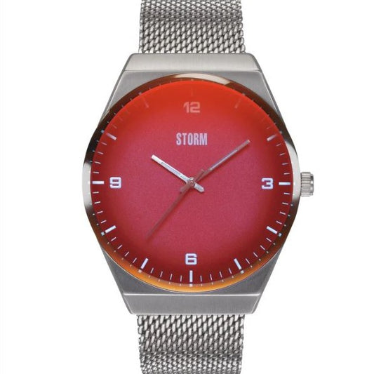 STORM Pinnacle Red Dial, Mesh Bracelet Watch