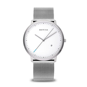 Bering Unisex quartz Stainless Steel mesh bracelet watch with date Ref 11139-004