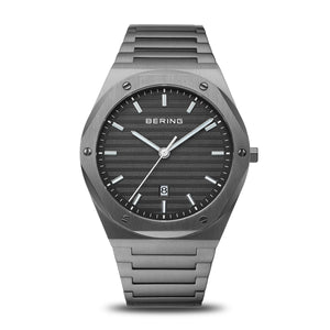 19742-777 Bering Gents Stainless Steel Brushed Grey Bracelet Watch With Date £249