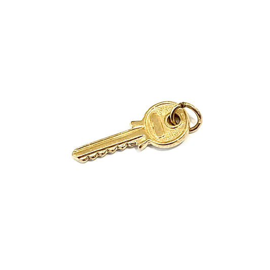 9ct Yellow Gold Key Charm Pre Loved