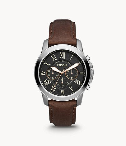 FS4813 Fossil Grant Chronograph Brown Leather Watch