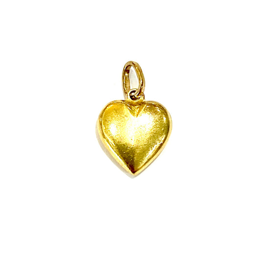9ct Yellow Gold Heart Charm Pre Loved