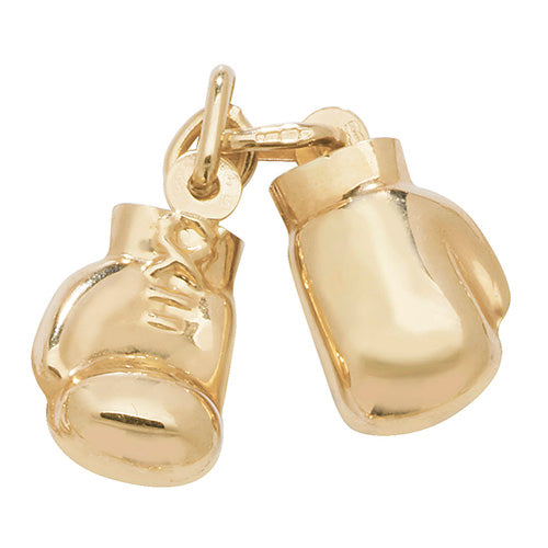 9ct Yellow Gold Double Boxing Glove Pendant
