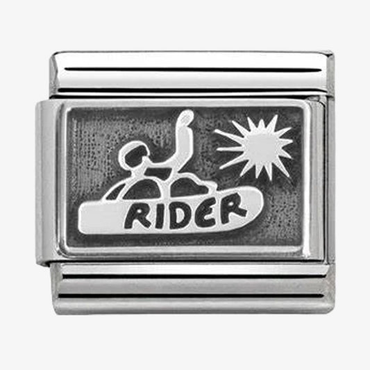 Nomination Classic Silvershine Oxidised Snow Rider Charm 330102/19