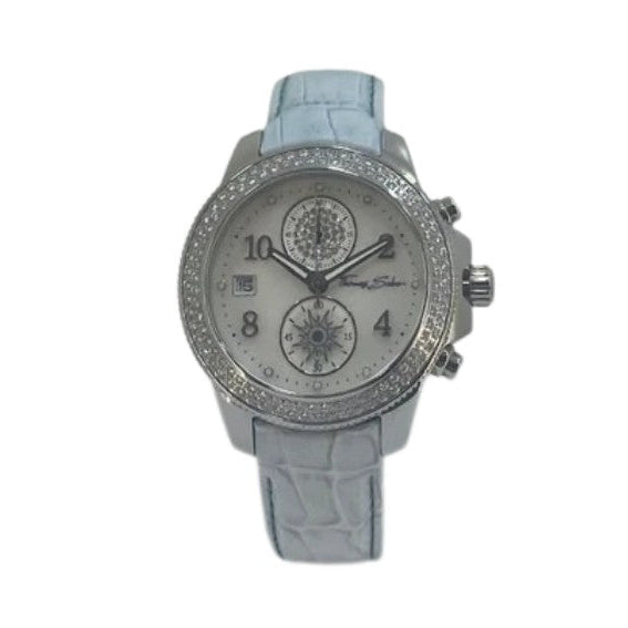 Thomas Sabo Glam & Soul Stainless Steel & Stone set Watch on Blue Leather Strap
