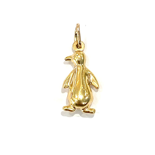 9ct Yellow Gold Penguin Charm Pre Loved