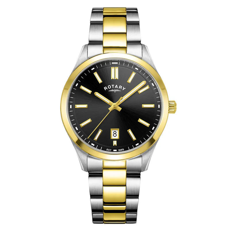 Rotary Oxford 2 tone Stainless Steel Bracelet Watch