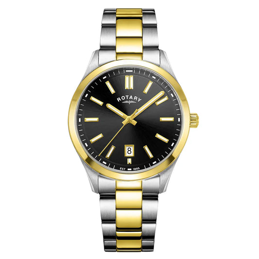 Rotary Oxford 2 tone Stainless Steel Bracelet Watch