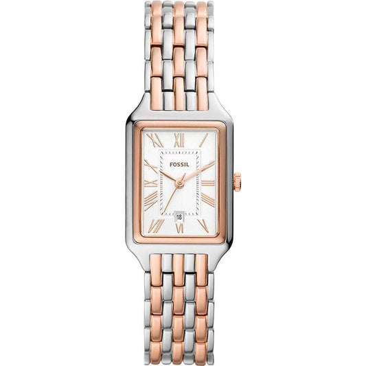 FOSSIL Raquel Three-Hand Date Two-Tone Stainless Steel Watch ES5222