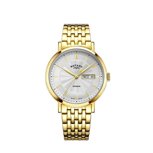 Rotary Windsor Gold Plated Stainless Steel Bracelet watch GB05423/02