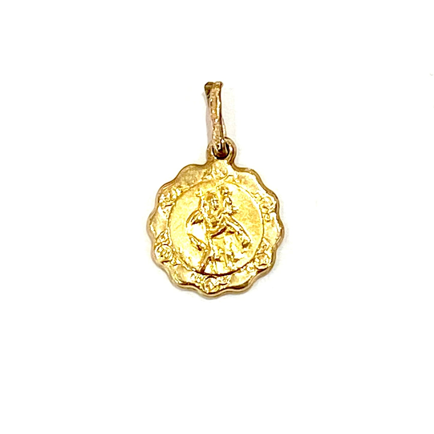9ct Yellow Gold St Christopher Charm Pre Loved