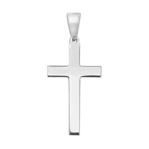 Silver Plain Cross Pendant