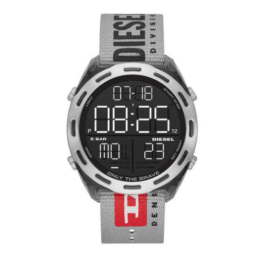 Diesel Crusher Stainless Steel Watch on Nylon Strap