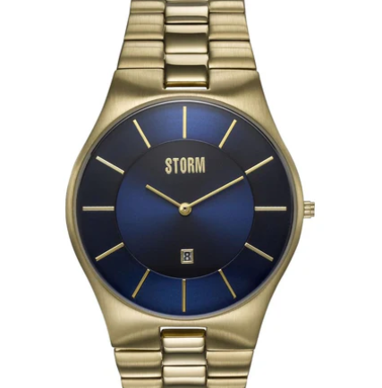 Storm Slim-X XL Gold Stainless Steel Bracelet Watch