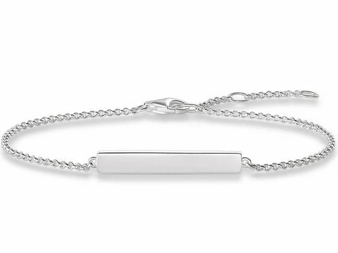 Thomas Sabo Sterling Silver 'Love Bridge' Delicate ID Bracelet