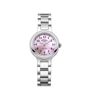 LB05135/07 Ladies Rotary Traditional Elegance Pink MOP dial Stainless Steel bracelet watch