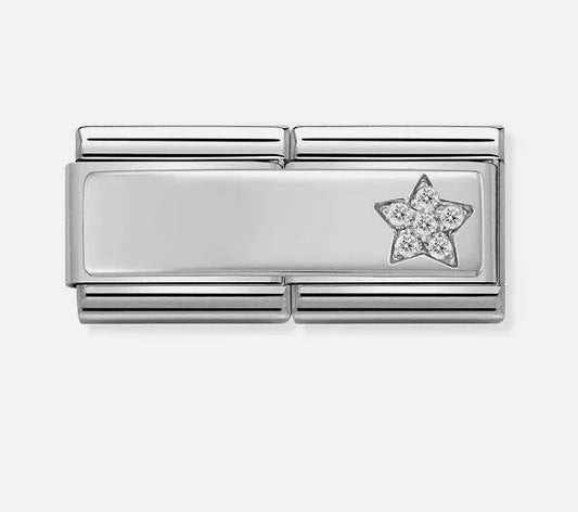 Nomination Classic Silvershine CZ Set Star Double Charm 3330731/10