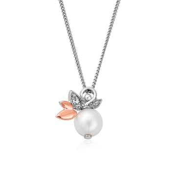 3SLYV0600 Clogau silver/9ct gold Lily of the Valley Pendant