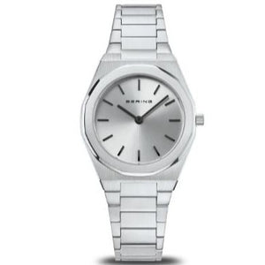 19632-700 Bering Classic Stainless Steel Bracelet Watch With Scratch Resistance Glass and Silver Face
