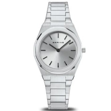 19632-700 Bering Classic Stainless Steel Bracelet Watch With Scratch Resistance Glass and Silver Face