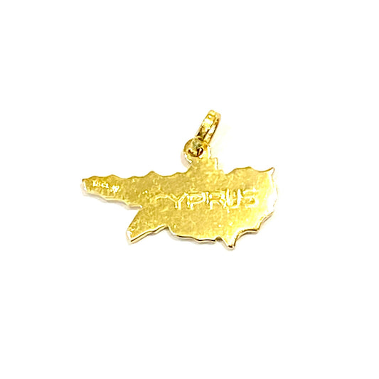 18ct Yellow Gold Cyprus Charm Pre Loved