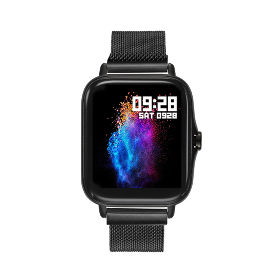 47510/BK Storm Stainless Steel SM2 Smart watch on Black Mesh bracelet