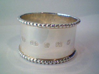 S8140 Sterling Silver Hall Marked Napkin Ring