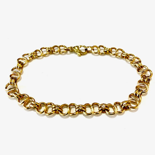 9ct Yellow Gold Athenian Link Bracelet