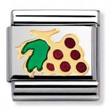Nomination Classic 18K Gold and Enamel Bunch of Grapes Charm 030215/08