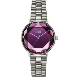 47504/LP STORM Elexi Lazer Purple Stainless Steel Bracelet Watch