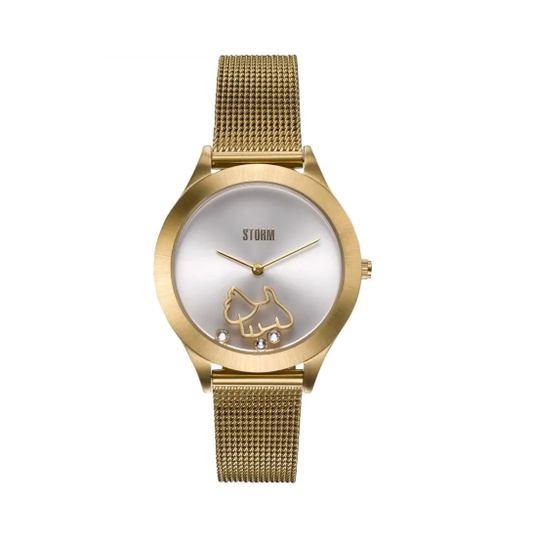 STORM  Cassie Gold mesh bracelet watch