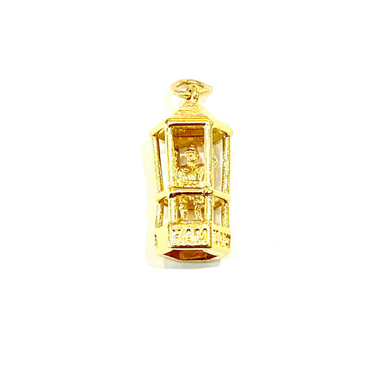 14ct Yellow Gold Hamilton Cage (Bermuda) Charm Pre Loved