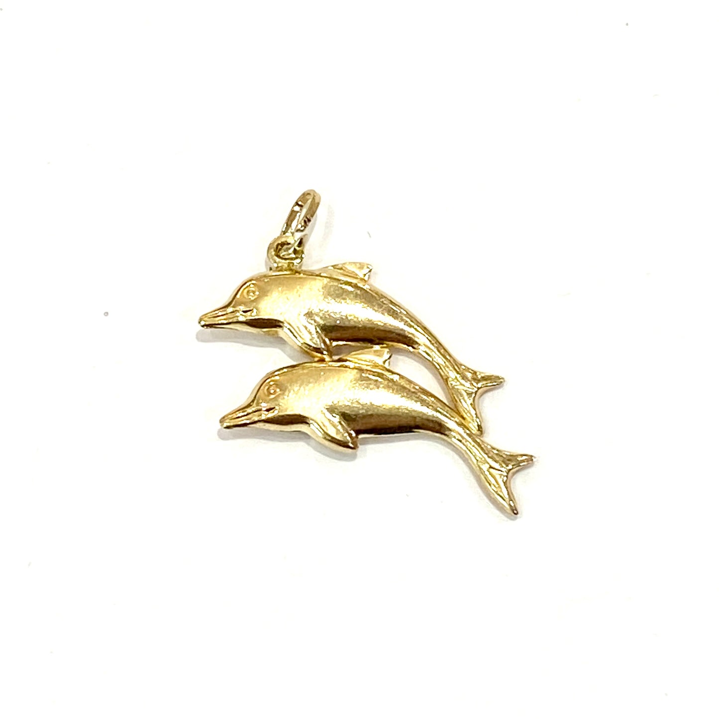 9ct Yellow Gold Dolphins Charm Pre Loved