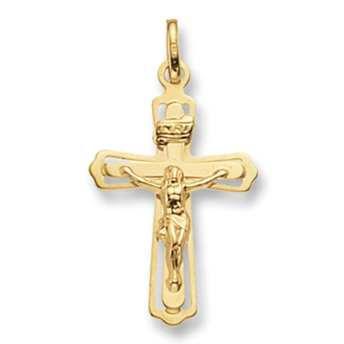9ct Yellow Gold Crucifix Pendant