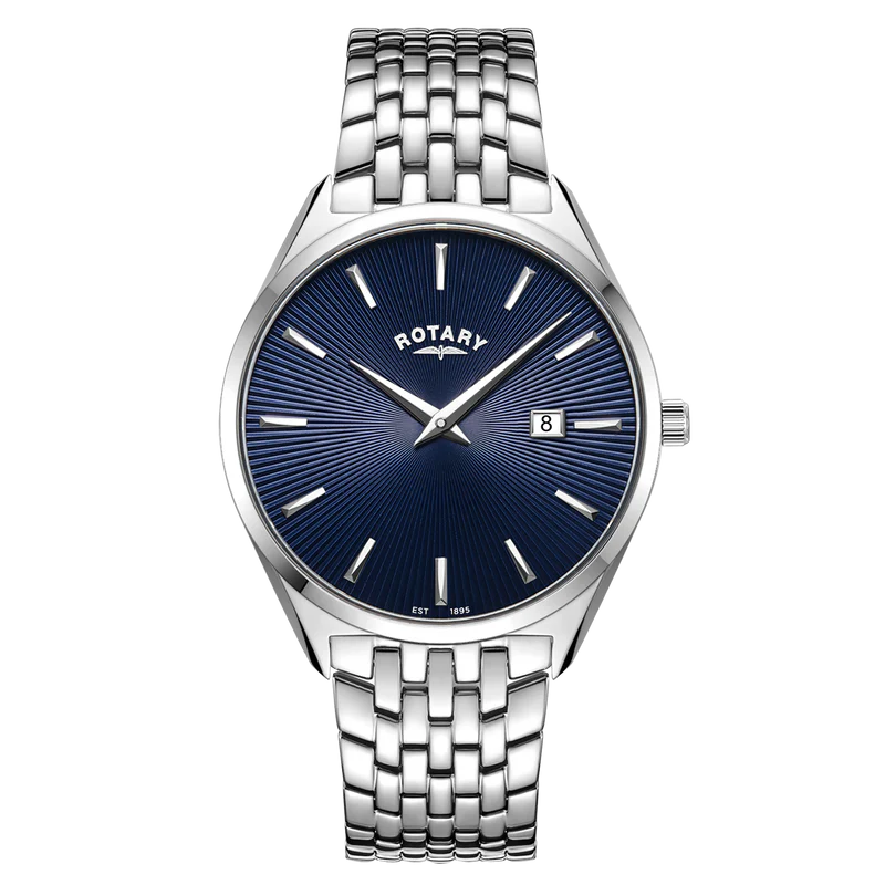 Rotary Ultra Slim Stainless Steel Bracelet Watch