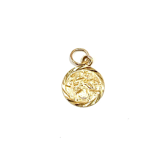 9ct Yellow Gold St Christopher Charm Pre Loved