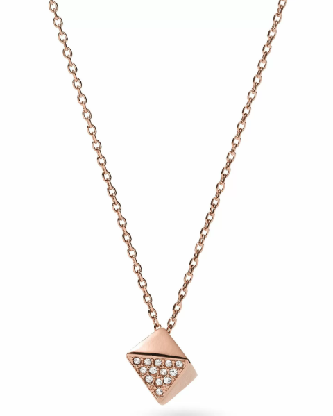 Fossil Faceted Nugget Pendant Necklace JF02001791