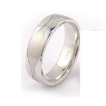 Furrer Jacot 6mm Platinum Patterned Wedding Ring
