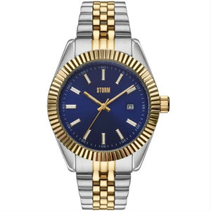 47532/GD/B STORM Gents Roxton Blue Dial Two-Tone Gold Plating and Stainless Steel Watch