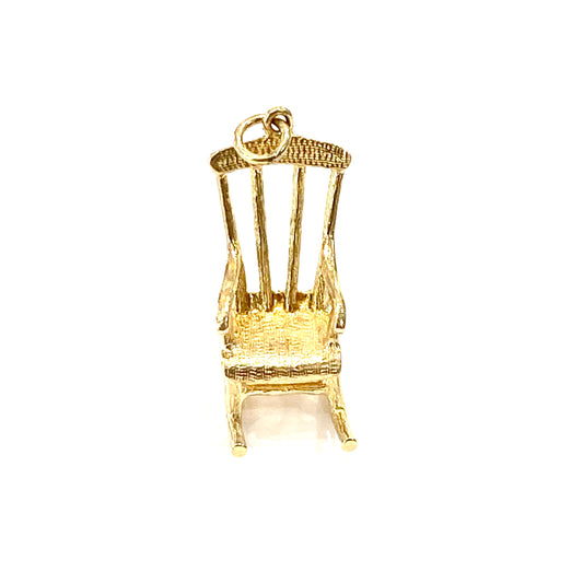 9ct Yellow Gold Rocking Chair Charm Pre Loved